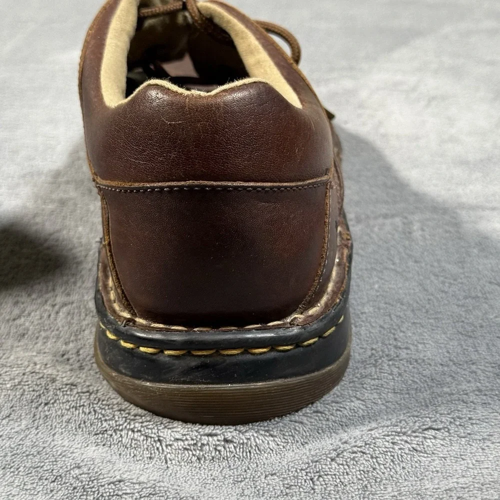 Dr. Martens 11194 Men's 11M Brown Leather Oxford Lace-Up Shoes 3-Eyelet